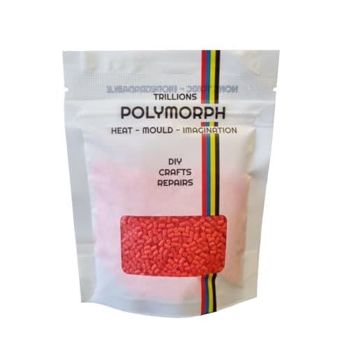 Red Hand Mouldable Polymorph Thermoplastic (100g - 10kg) | Crafts, DIY Repairs etc.