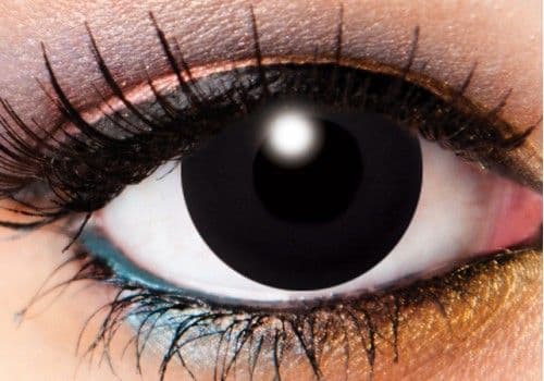 Solid Tone Black Contacts - 90 Day