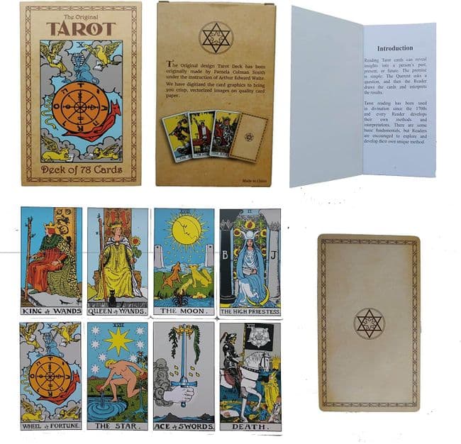 Tarot Cards - 78Pcs/Set - Original Smith-Waite Rider Centennial Deck with 100 Page Guide Book
