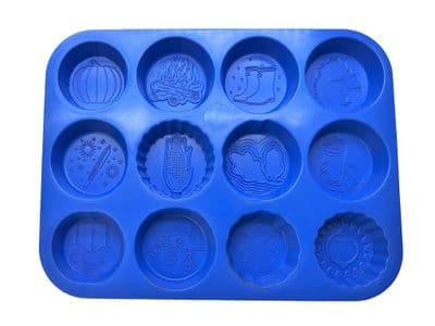 10  Pack Wax Melt / Soap Making, Mould Tray - AUTUMN.  S7859