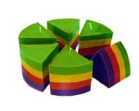 10 Pk Candle Mould / Soap Mould, 6 Piece Cake Slice  S7791