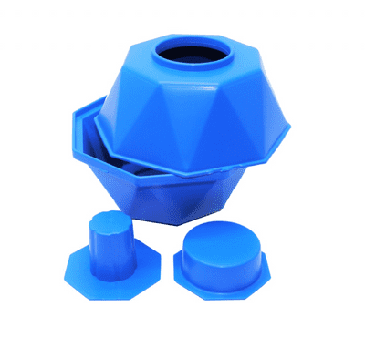 10pk Candle Mould Geometric Design with 2 Inserts. S7863