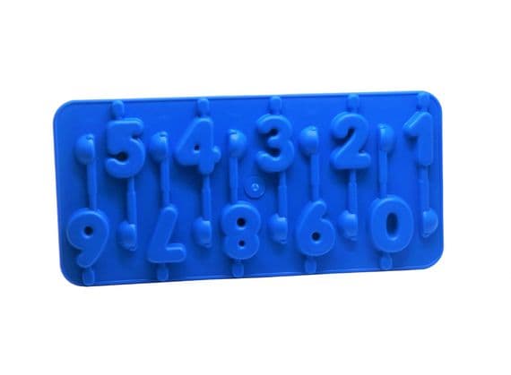 10pk Candle Mould Tray, 0-9 Numbers Set. S7510