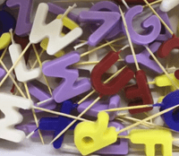 10pk  Candle Mould Trays, A-Z Alphabet Trays.  S7537