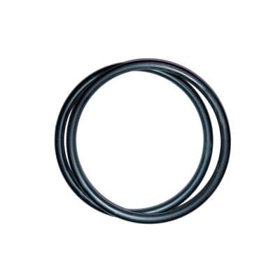 Bag Handles, Round, 1 Pair of 15cm Small Black Plastic Bag Purse Handles, Macrame Rings. S7796