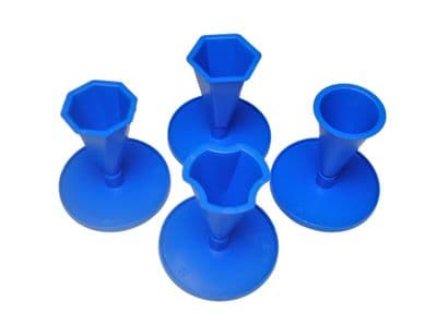 Candle / Concrete / Resin Moulds, Set x 4 Shapes with Bases. S7826