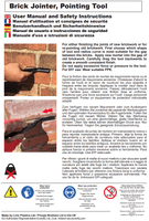Double Ended Brick Jointer / Finger Trowel / Pointing Tool / Tool.  BT3030