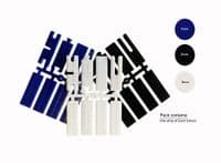 Flat Plastic Spacers/Packers/Shims, Assorted, 3 Colour Coded Strips. BT3050