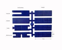 Flat Plastic Spacers/Packers/Shims, Assorted, 3 Colour Coded Strips. BT3050