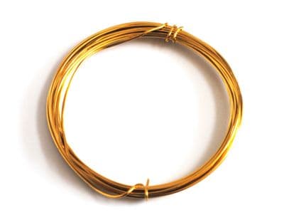Gold Plated Wire, Copper Cored, 1.2mm x 3m.     X1123