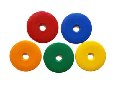 High Impact HDPE Plastic Discs / Survey / Road Markers / Washers,  40mm Dia, Pack of 100. S7839