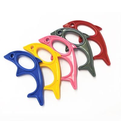 Hygiene Friendly Dolphin Hands-Free Door Opener Multi Utility Key Tool. UK MADE. X8186