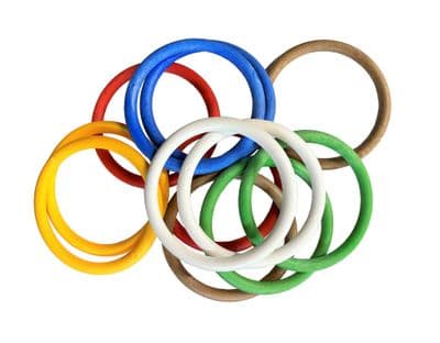 Macrame Rings, 101 mm (4