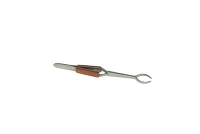 Oval Shaped End Insulated Self Locking/Closing Soldering Tweezers. S7631