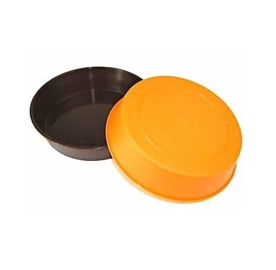 PK 2 Plastic Dipping Bowls .  1 x Brown and 1 x Orange. S7307
