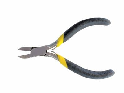 Pliers. Side Cutter Pliers with Double Leaf Spring (Black & Yellow Handles). S7885