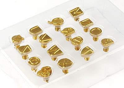 Pyrography Stamps,Leather Wood Burning  16 Piece, Letters M-Z. M0621