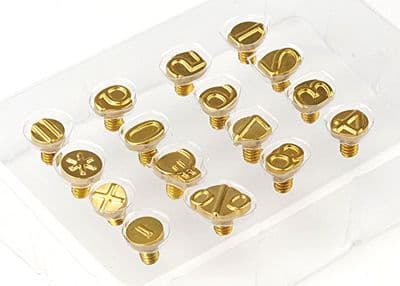 Pyrography Stamps Leather Wood Burning  16 Piece, Numbers. M0622