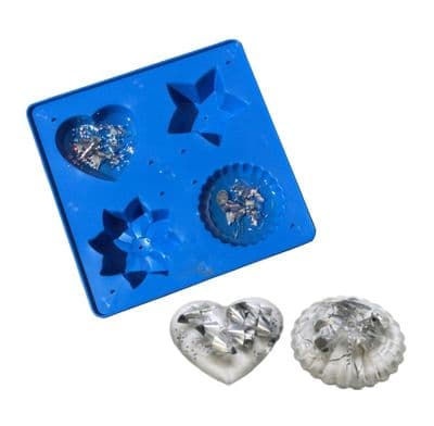 Resin Mould Mold Tray 10 Pack , Heart, Star, Flower,     S7290