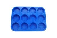 Resin Mould Mold Tray, Makes 12, Heart, Flower, Swirl Design etc.    S7749