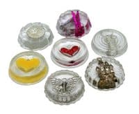 Resin Mould Mold Tray, Makes 12, Heart, Flower, Swirl Design etc.    S7749