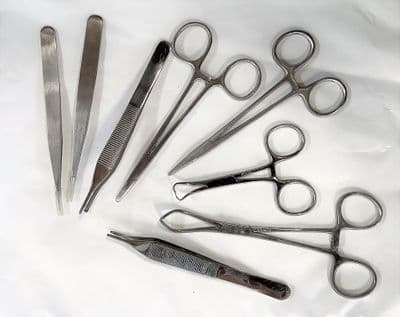 Set of 8 Lucky Bag  Forceps and Tweezers. S7200