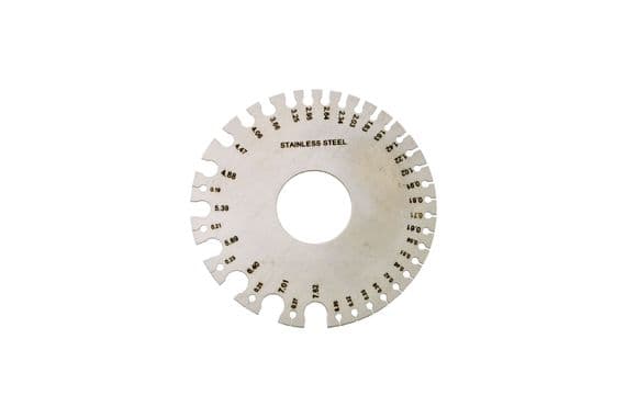 Wire Gauge, Round, 0-36. Jewellery Making. M0424