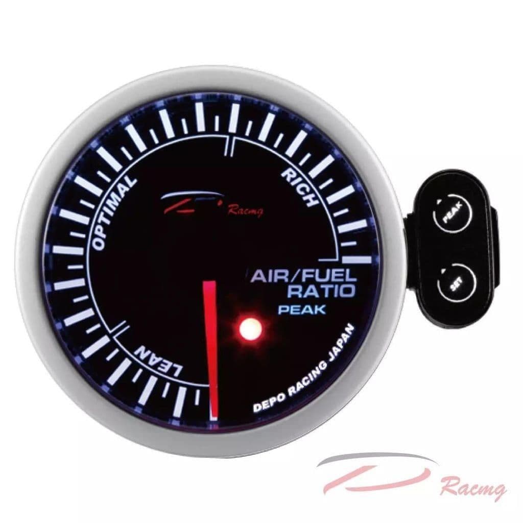 DEPO RACING 60MM LED AIR FUEL RATIO AFR GAUGE LED DISPLAY WITH PEAK