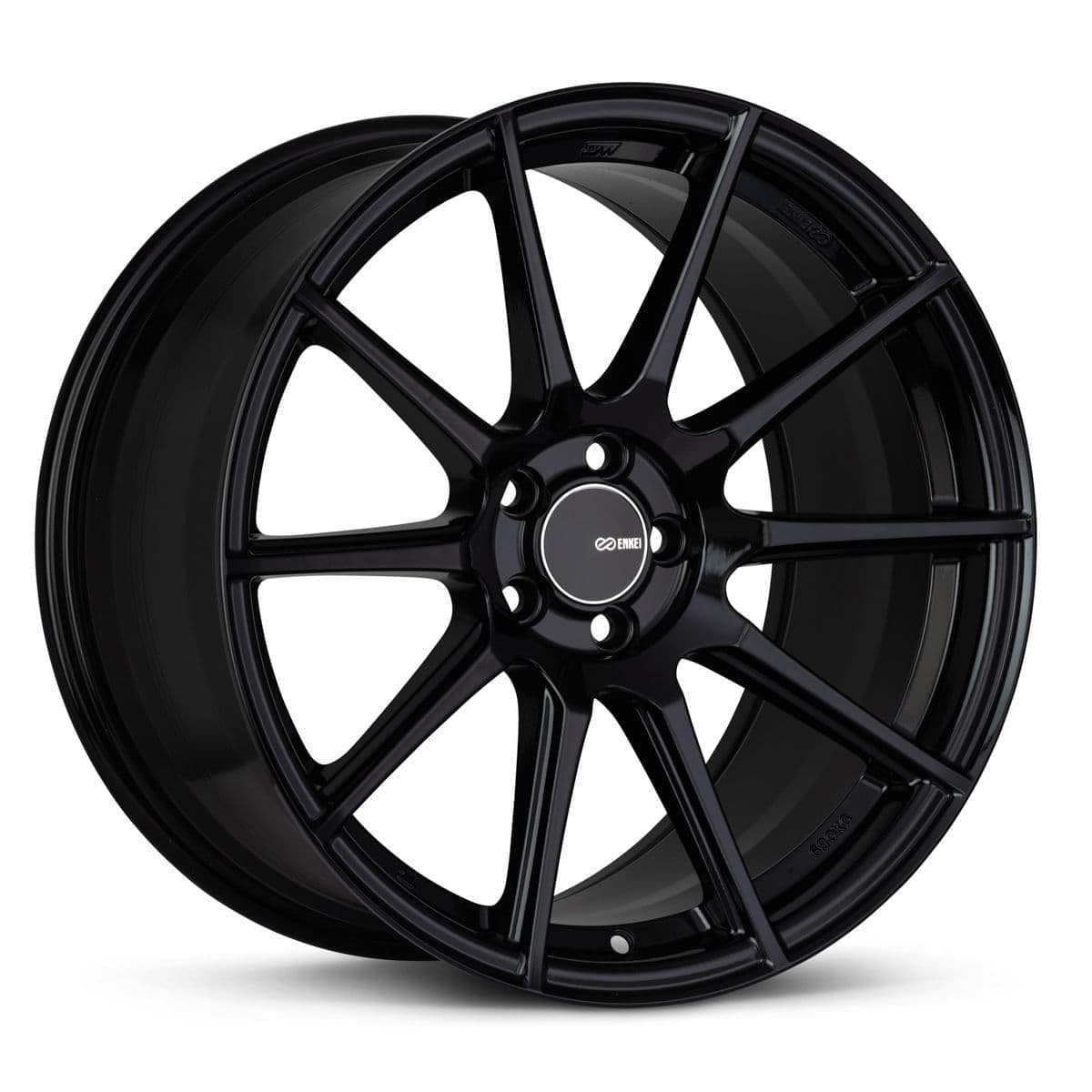 Enkei TS10 17x8 5x100 45mm Offset 72.6mm Bore Black Wheel
