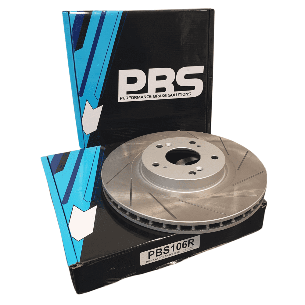 PBS PRORACE FRONT GROOVED BRAKE DISCS HONDA CIVIC TYPE R EP3 FN2 106PR