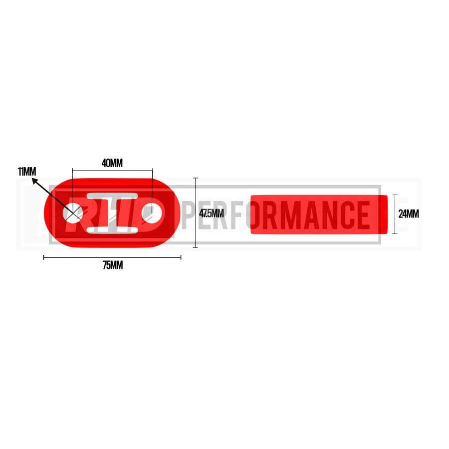 UNIVERSAL POLYURETHANE EXHAUST HANGER MOUNT