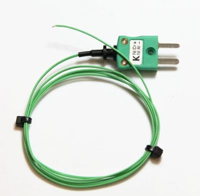 PFA flat pair  exposed Junction Wire Thermocouple 250°C
