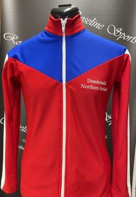 adults thermal fleece jacket - Smooth Fabric WHITE/RED/BLACK