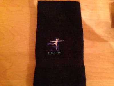 BLACK EK GYM TOWEL