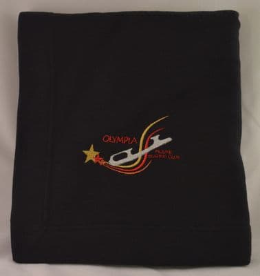 BLACK OLYMPIA FLEECE BLANKET