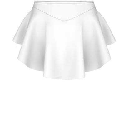 Kids Plain Black Lycra skirt