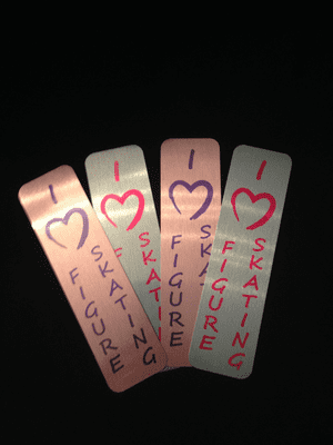 LOVE FIGURE SKATING BOOKMARK