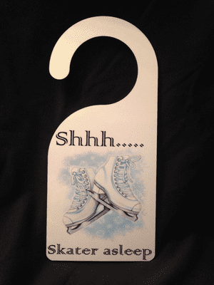SHH...SKATER ASLEEP DOOR HANGER