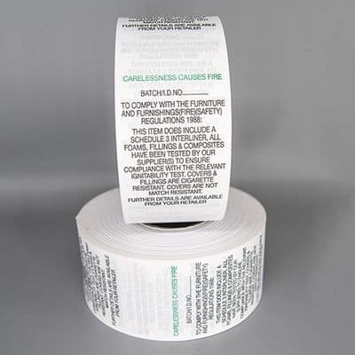 7177 Label Furniture Care Labels