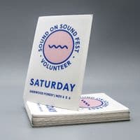 50 Customised Printed Self-Adhesive Fabric Labels