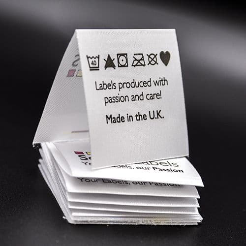 5000 Customised Printed Fabric Labels From £272