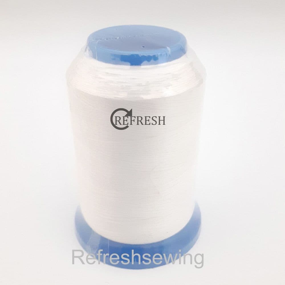 Janome Embroidery Machine Bobbin Thread Fill White 1600 metre Spool