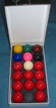 1 3/4" Snooker Table Balls  (44mm) 10 Red Set White Cue Ball