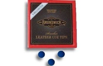 Brunswick original Blue Diamond Snooker Pool Billiard Cue Ball Tips 9-10-11-12mm