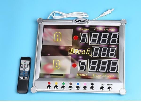Electronic LED Snooker match Scoreboard Remote control Billiards Ball ...