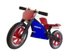 Kiddimoto Superbike balance bike Wooden cycle no pedals running bicycle trainer - 286742015406