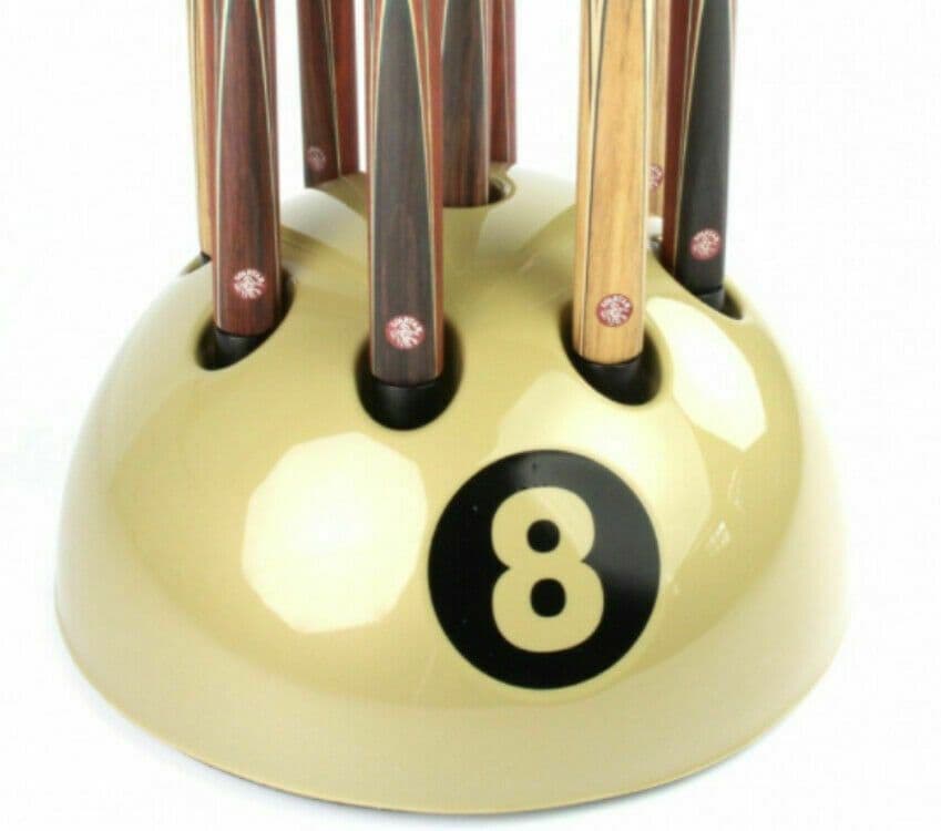 NEW GIANT GOLDEN 8 BALL CUE RACK STAND SNOOKER BILLIARD POOL TABLE 9 CUES