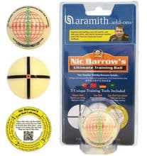 NIC BARROW TRAINING BALL 2 1/16" FULL SIZE 52mm ARAMITH  ULTIMATE SNOOKER TRAINING BALL