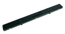 Peradon snooker pool billiards 1 piece cue case Genuine Black Leather & Suede inside