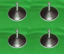 Pool Table Levelling Feet Black Metal Football Snooker Hockey Games Legs